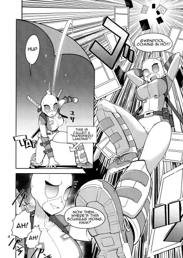 [Bowieknife] Gwenpool Ecchi na Sekai ni Ojama Shima~su | Gwenpool Fhentai - Page 4