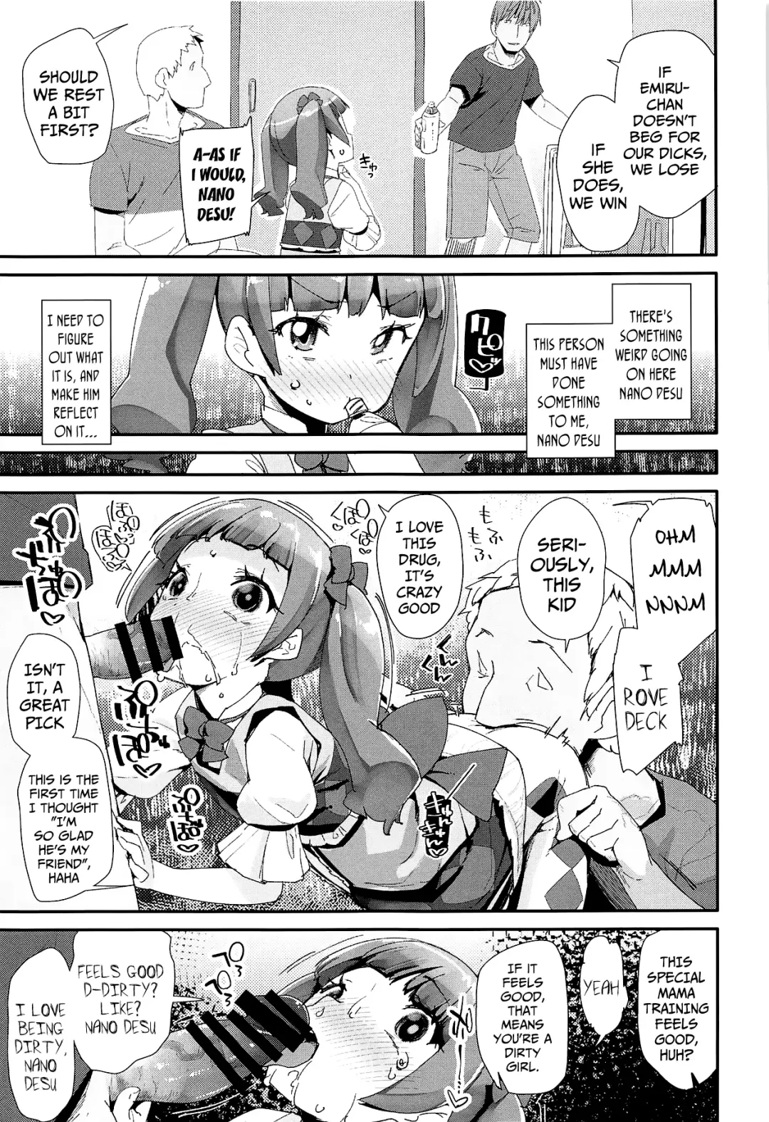 [Maeshima Ryou] Warui Otoko ni Kimeseku Chuudoku ni Sarete Mama ni Naru Emiru-chan Fhentai - Page 12