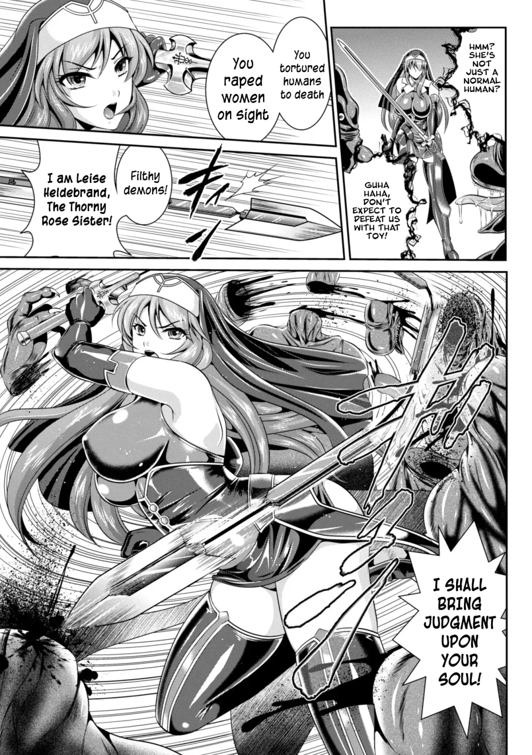 [Kusunoki Rin - Rindou] Nengoku no Liese Inzai no Shukumei | Liese's destiny: Punishment Of Lust On The Slime Prison Ch. 1-4 Fhentai.net - Page 8