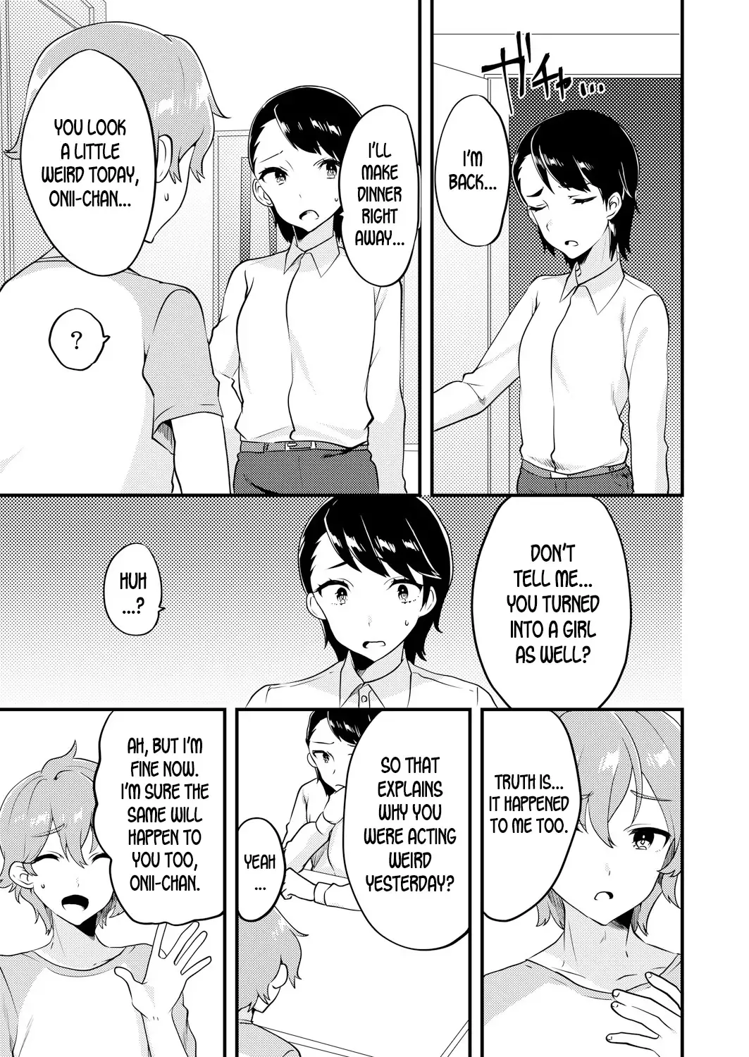 [Sorano Suzume] Nyotaika Kyoudai ~Kyoudai de Oppai no Yawarakasa ga Chigau tte Honto!?~ Fhentai - Page 30