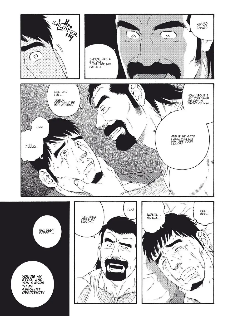 [Tagame Gengoroh] Dachi no Oyaji ni Mesu ni Sarete Kanketsuhen | My Best Friend's Dad Made Me a Bitch Ch.4 Fhentai - Page 15