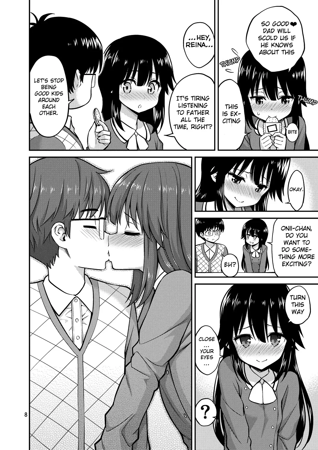 [Yahiro Pochi] Imouto to Uchi Kiss | Kissing in the House with Little Sister Fhentai - Page 8