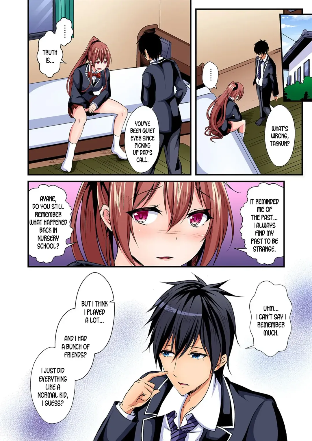 [Suishin Tenra] Irekawatte Dotabata Ecchi! ~Aya-nee no Binkan na Karada ni Ore wa Taerarenai  | Switch bodies and have noisy sex! I can't stand Ayanee's sensitive body 1-6 Fhentai.net - Page 103