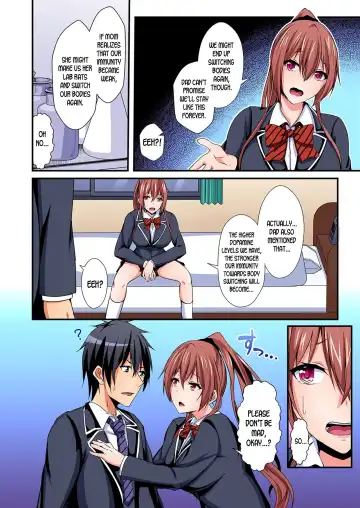 [Suishin Tenra] Irekawatte Dotabata Ecchi! ~Aya-nee no Binkan na Karada ni Ore wa Taerarenai  | Switch bodies and have noisy sex! I can't stand Ayanee's sensitive body 1-6 Fhentai.net - Page 111