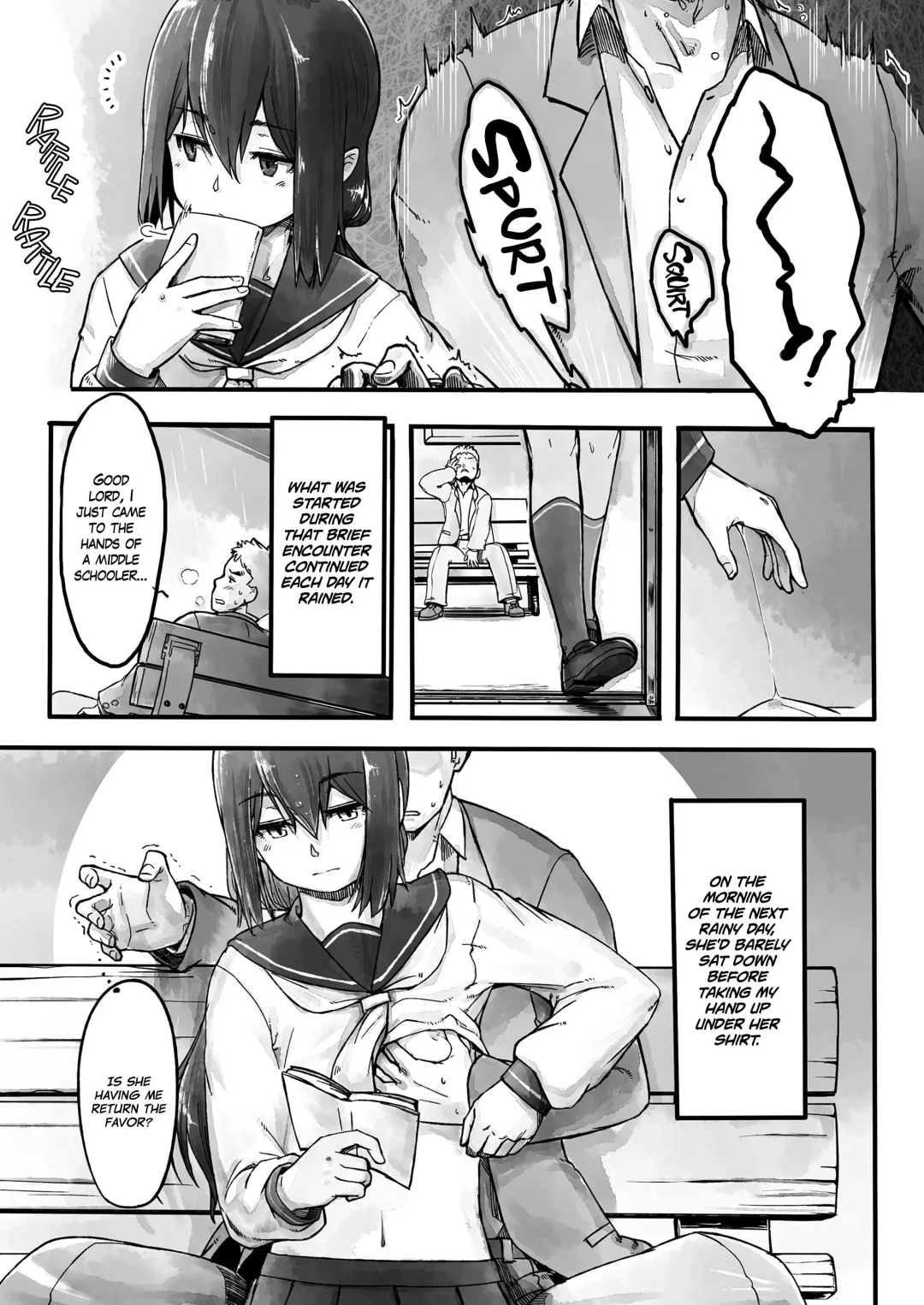 [Nogiguchi Kohiro] Ame no Hi no Nagaisu de | On a Bench, On a Rainy Day Fhentai.net - Page 5