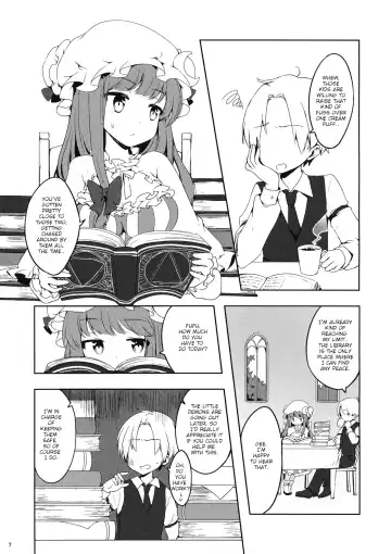 [Tachibana Hisui] Patchouli-san ni Yowami o Nigiraretai Fhentai - Page 6