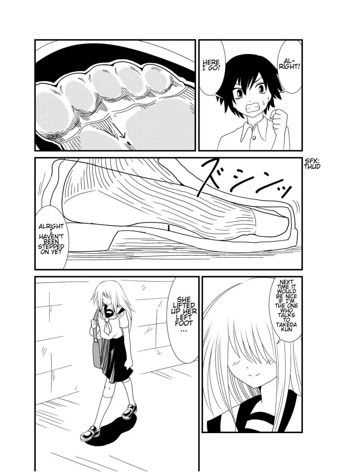 [Shivharu] Mekakure-chan ni Fumaretai | Wanna Get Stepped on by Mekakure-chan Fhentai - Page 16