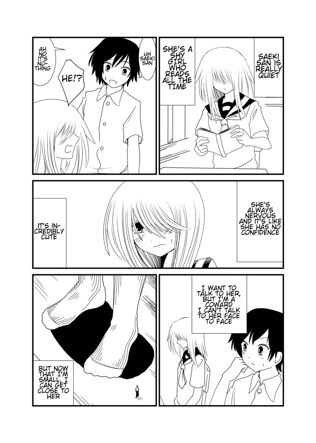 [Shivharu] Mekakure-chan ni Fumaretai | Wanna Get Stepped on by Mekakure-chan Fhentai - Page 3