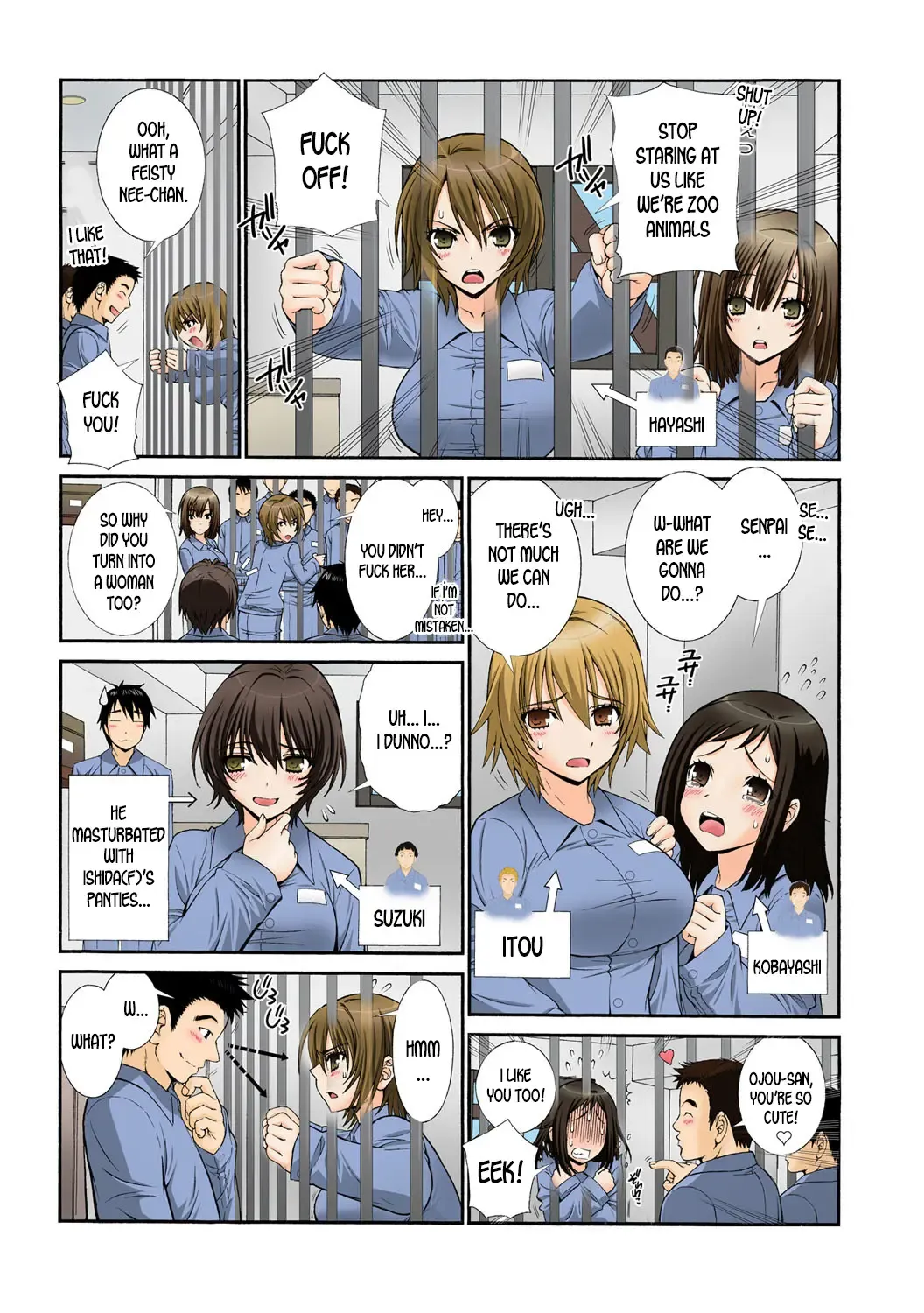 [Sensouji Kinoto] Nyotaika Prison ~ Totsuzen Onna ni natta 90% no Shuujin tachi ~ (1) + Fhentai - Page 34