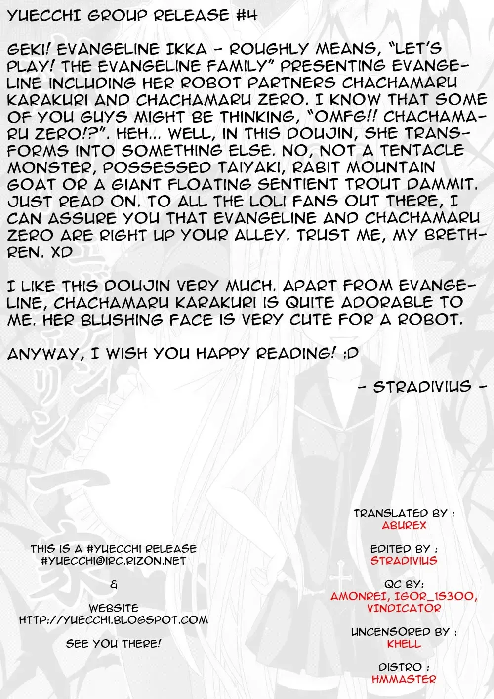 [Hontai Bai] Geki!! Evangeline Ikka (decensored) Fhentai - Page 2