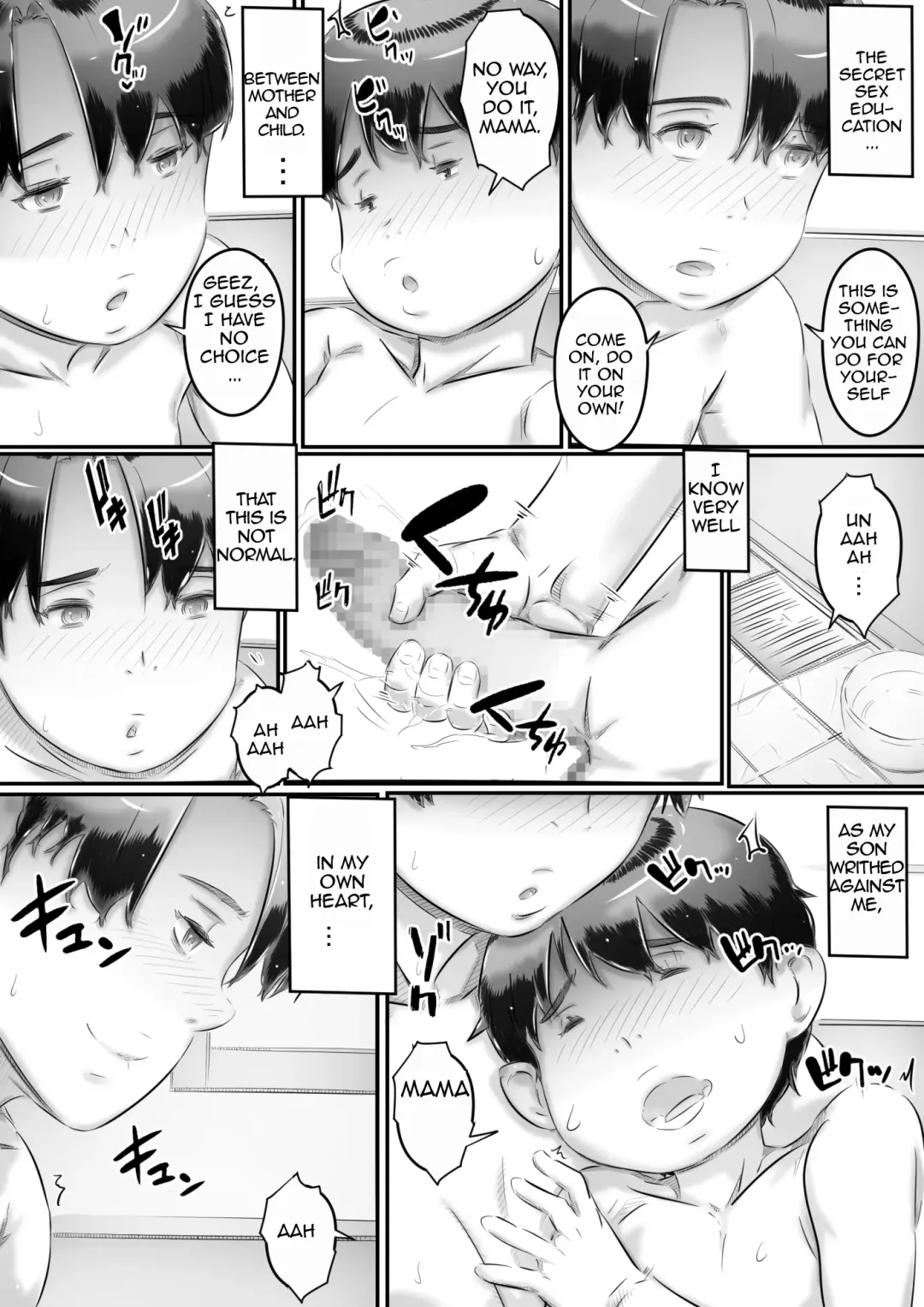 [Hirekatsu] Haha to Musuko no Seikyouiku | Mom and Son Sex Education Fhentai - Page 16