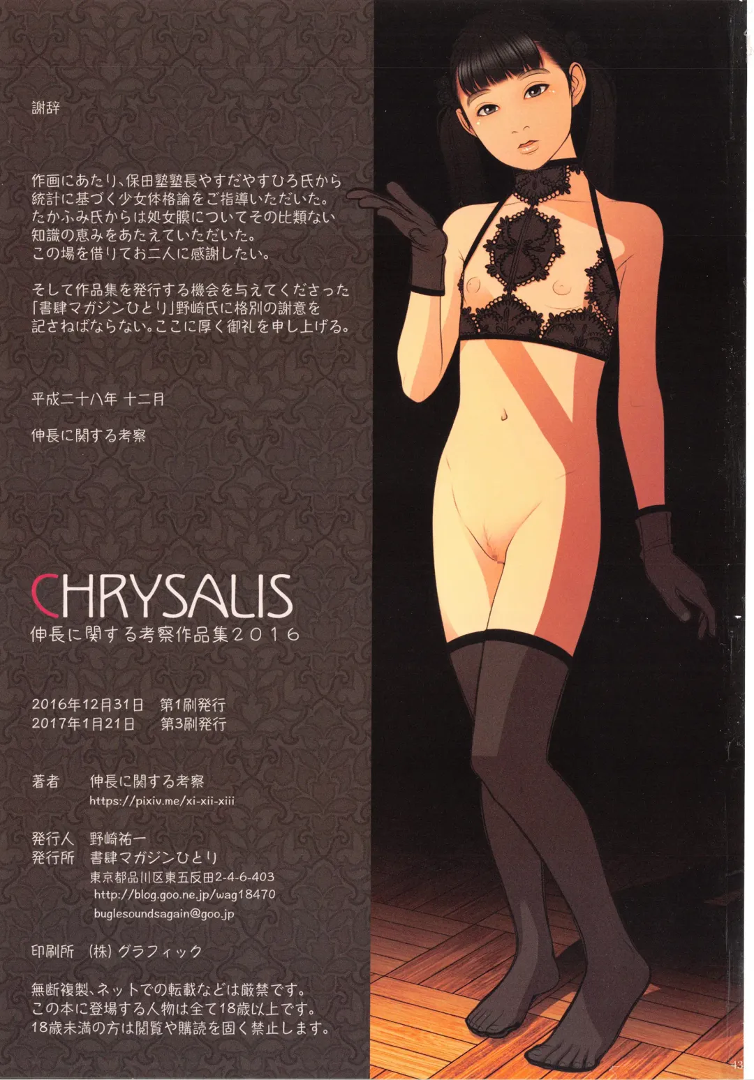 [Backfischalter] CHRYSALIS Shinchou ni Kansuru Kousatsu Sakuhin Shuu 2016 Fhentai.net - Page 43