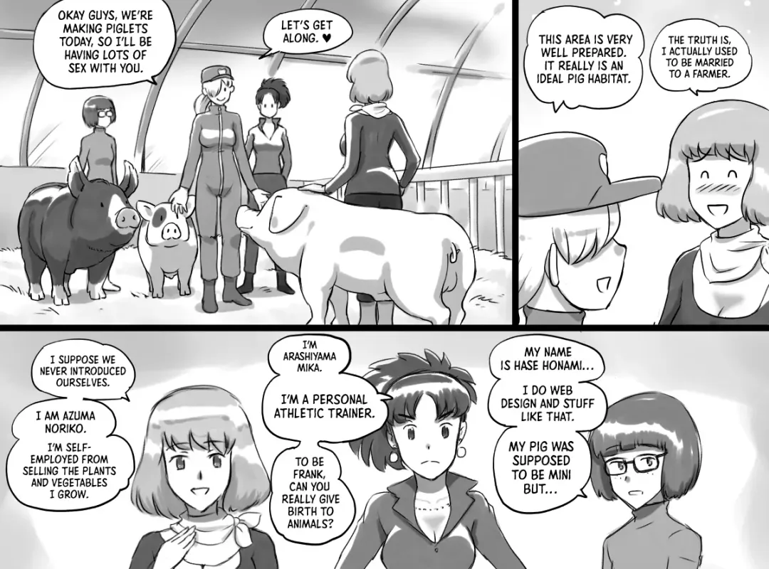 [Mizuiro Megane] Doubutsu Noujou 3-biki no Kobuta-chan Hen - Animal Farm 2 The Three Little Pigs Fhentai.net - Page 7