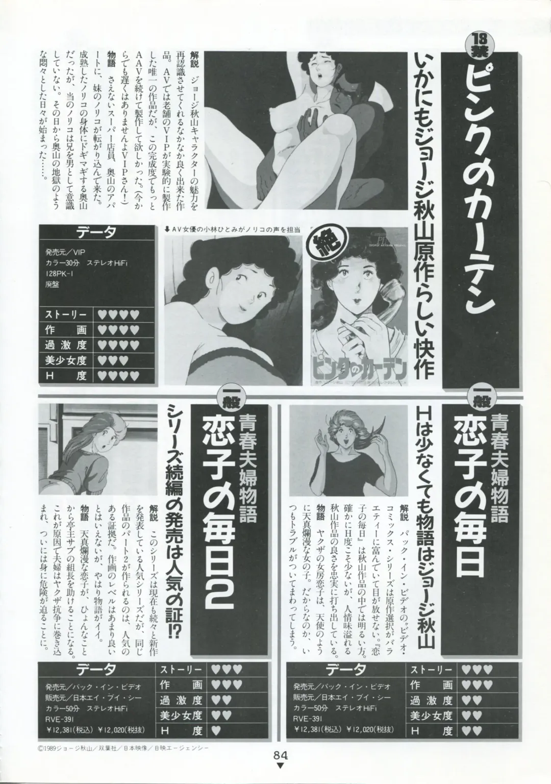 [Kazuneko - Nekojima Lei - Yamamoto Naoki] Bishoujo Anime Daizenshuu - Adult Animation Video Catalog 1991 Fhentai - Page 80