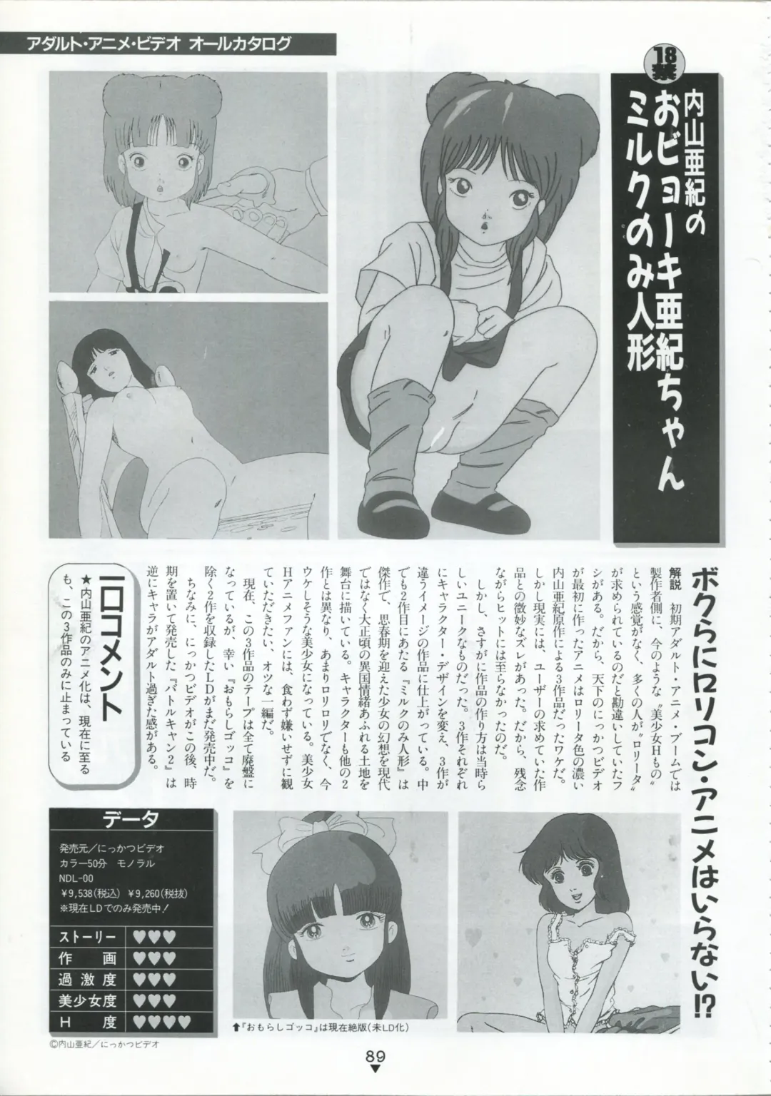 [Kazuneko - Nekojima Lei - Yamamoto Naoki] Bishoujo Anime Daizenshuu - Adult Animation Video Catalog 1991 Fhentai - Page 85