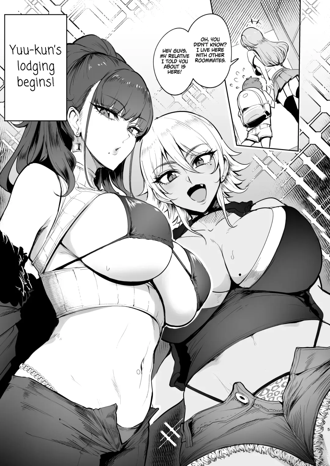 [Sian] Otomari Shita no wa H na Gal Onee-chan-tachi no Ouchi deshita | The Place I Stayed Over at Belonged to Perverted Gyaru Onee-chans Fhentai - Page 4