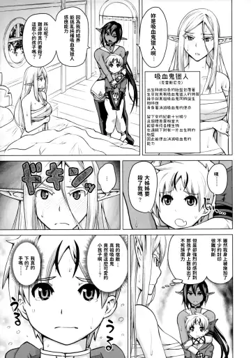 [Bizen Dorobune] Junpaku Elf to Kasshoku Elf to Chiisana Kyuuketsuki Fhentai.net - Page 8