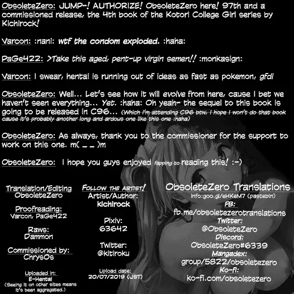 [Kichirock] Joshidaisei Minami Kotori no YariCir Jikenbo Case.4 | College Girl Kotori Minami's Hookup Circle Files Case #4 Fhentai - Page 47