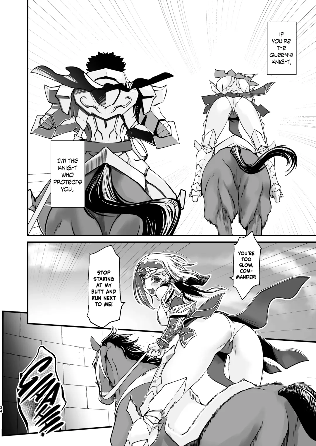 [Ruuen Rouga] Kishi Danchou Kairakusu Kakute Kishi Danchou Hime Kishi To Naru Ch. 4 | Thus the Knight Commander becomes the Princess Knight Fhentai.net - Page 33