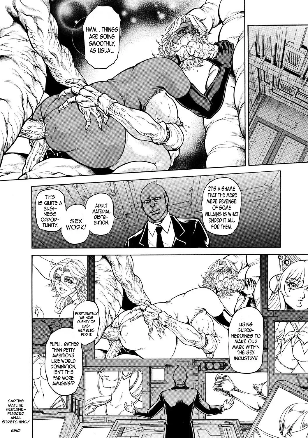 [Hino Toshiyuki] Toraware no Jukujo Heroine - Kyousei Koumon Kakuchou | Captive Mature Heroine - Forced Anal Stretching Fhentai - Page 18