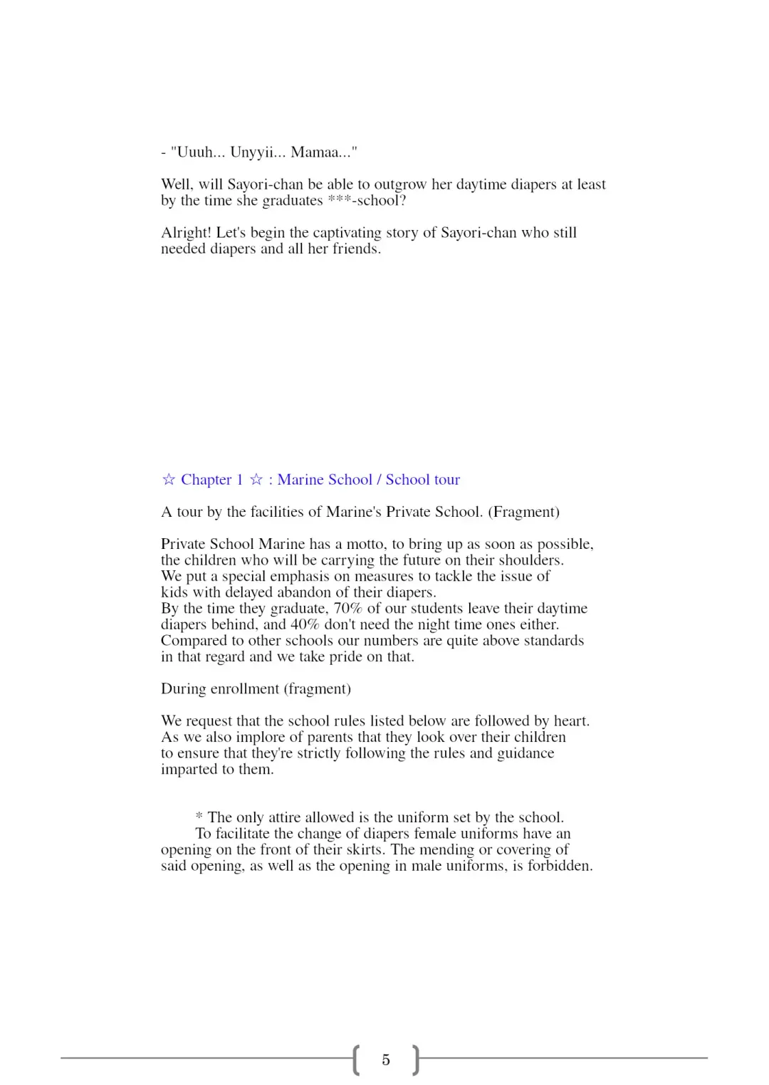 [Sin] Omutsu na △ Gakkou - Sei Marine Gakuen <Zenpen> - Haru to Natsu no Kiroku Fhentai - Page 5