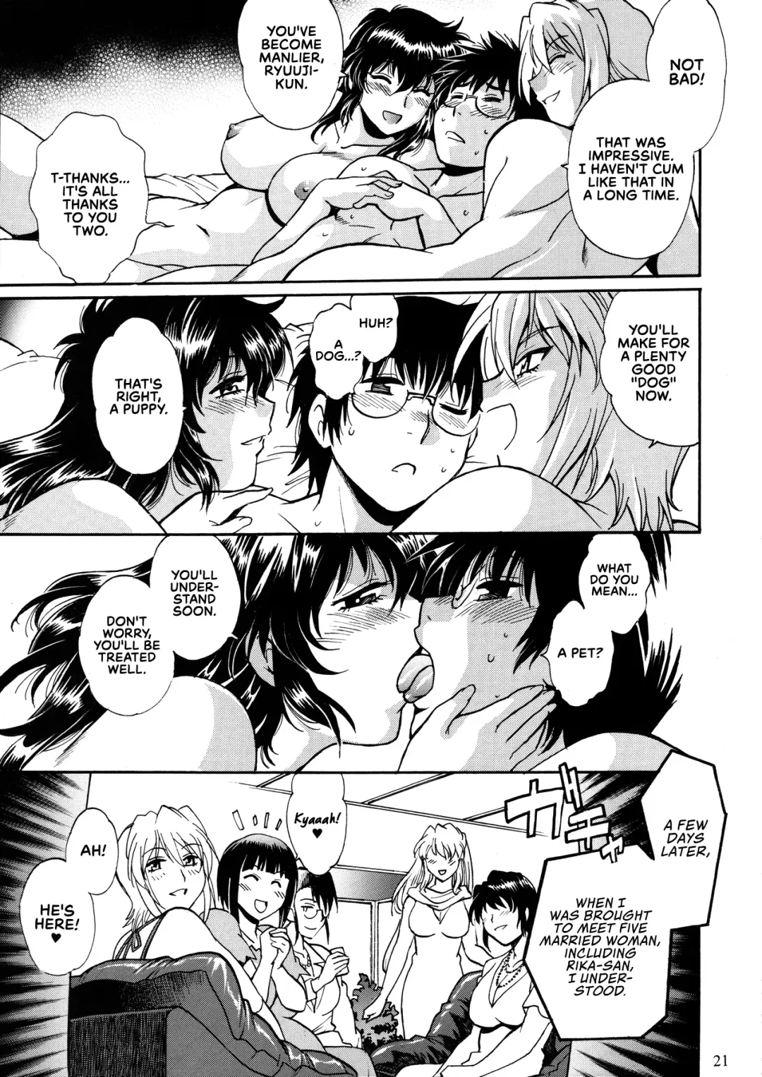 [Manabe Jouji] Dokusai Club Inu Kakusei Hen | Poisonous Wives Club Dog Awakening Chapter Fhentai - Page 20