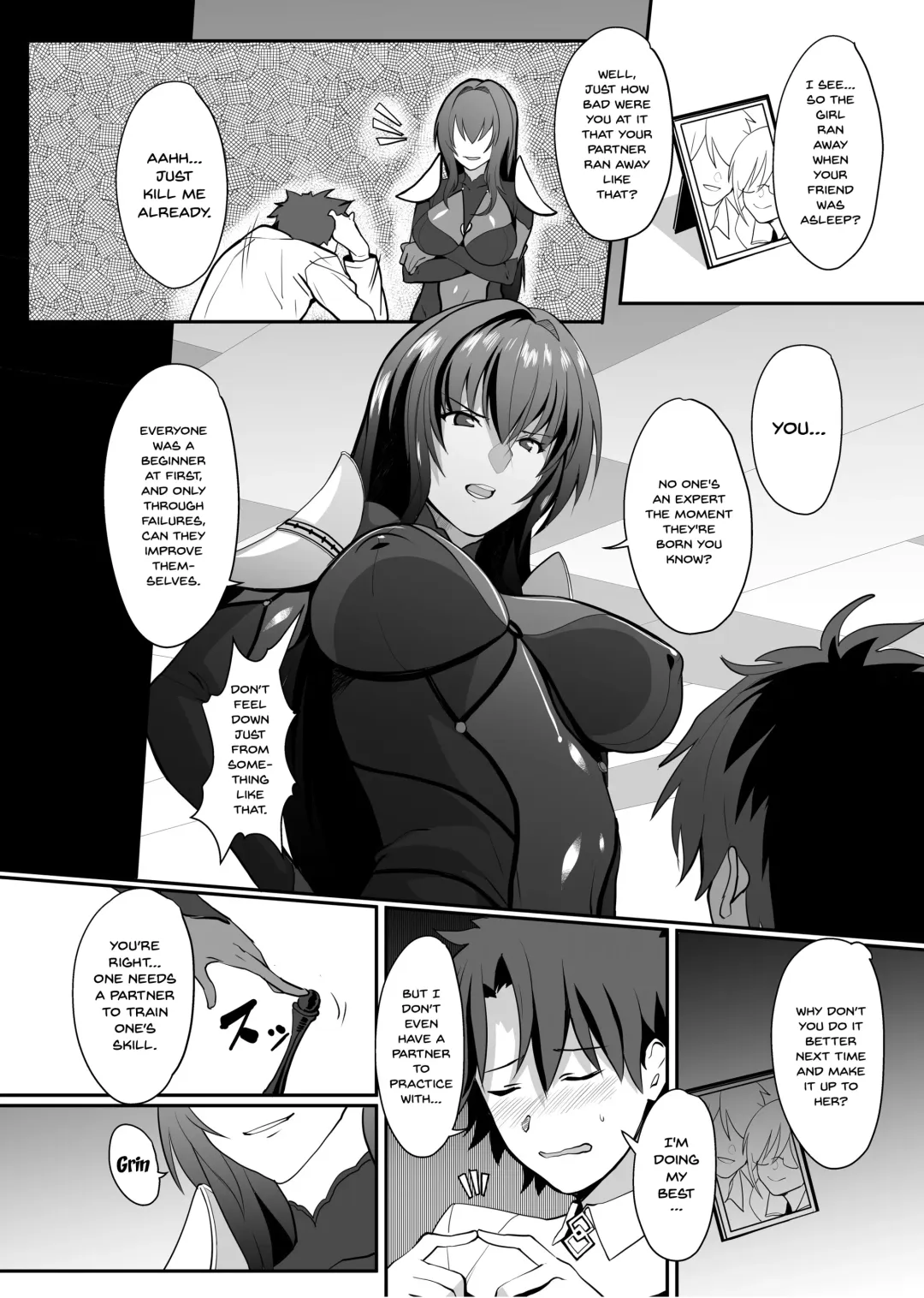 [Yodare - Yukisaki Miale] Scathach Shishou no Dosukebe Lesson | Lewd Lessons With Teacher Scathach Fhentai - Page 3