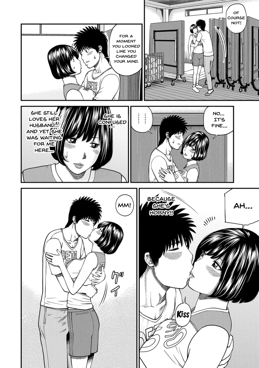 [Kuroki Hidehiko] Momojiri Danchi Mama-san Volley Doukoukai - Mom's Volley Ball | Momojiri District Mature Women's Volleyball Club Fhentai - Page 87