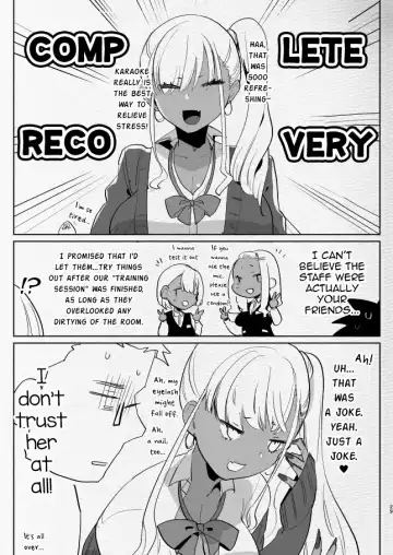 [Aimaitei Umami] Kigen no Warui Kuro Gal Futanari Kanojo ni Karaoke ni Yobidasareta Kekka... Fhentai - Page 29