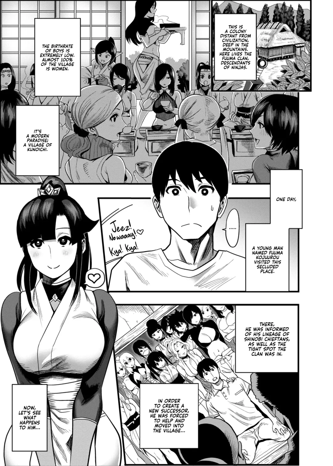 [Ichiren Takushou] Oideyo! Kunoichi no Sato Ni - Onimeshuu Kunoichi Gaga Shuurai no Maki | Come to the Village of the Kunoichi 2 - Attack of Gaga the Onimeshuu Kunoichi Fhentai - Page 4