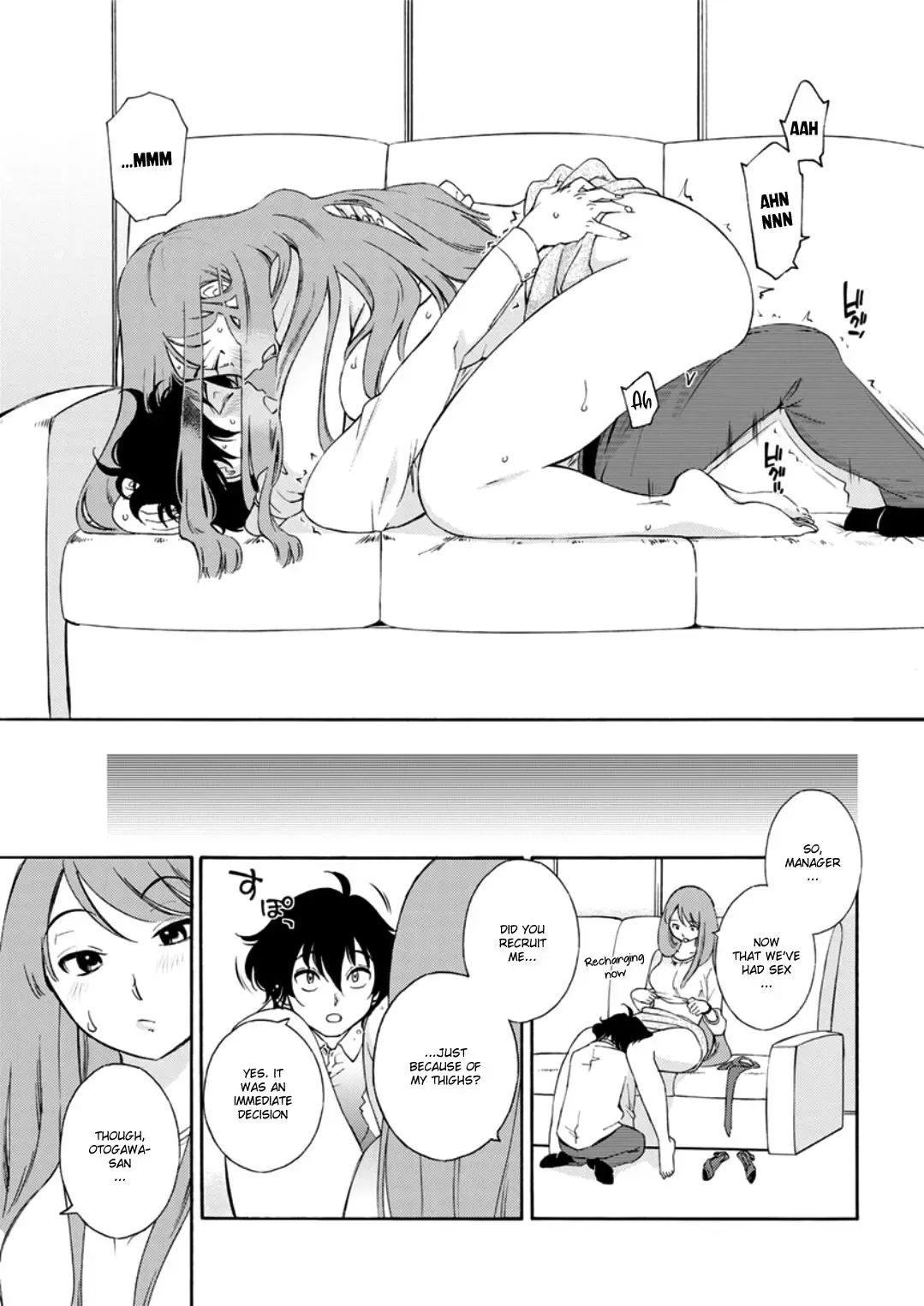 [Mikihime] Otogawa-san to Hasamare Kachou | Otogawa-san and The Manager between Her thighs Fhentai - Page 17