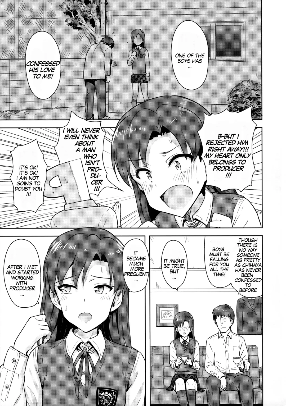[Tsurui] Chihaya to Seifuku! | Chihaya and Uniform! Fhentai - Page 4