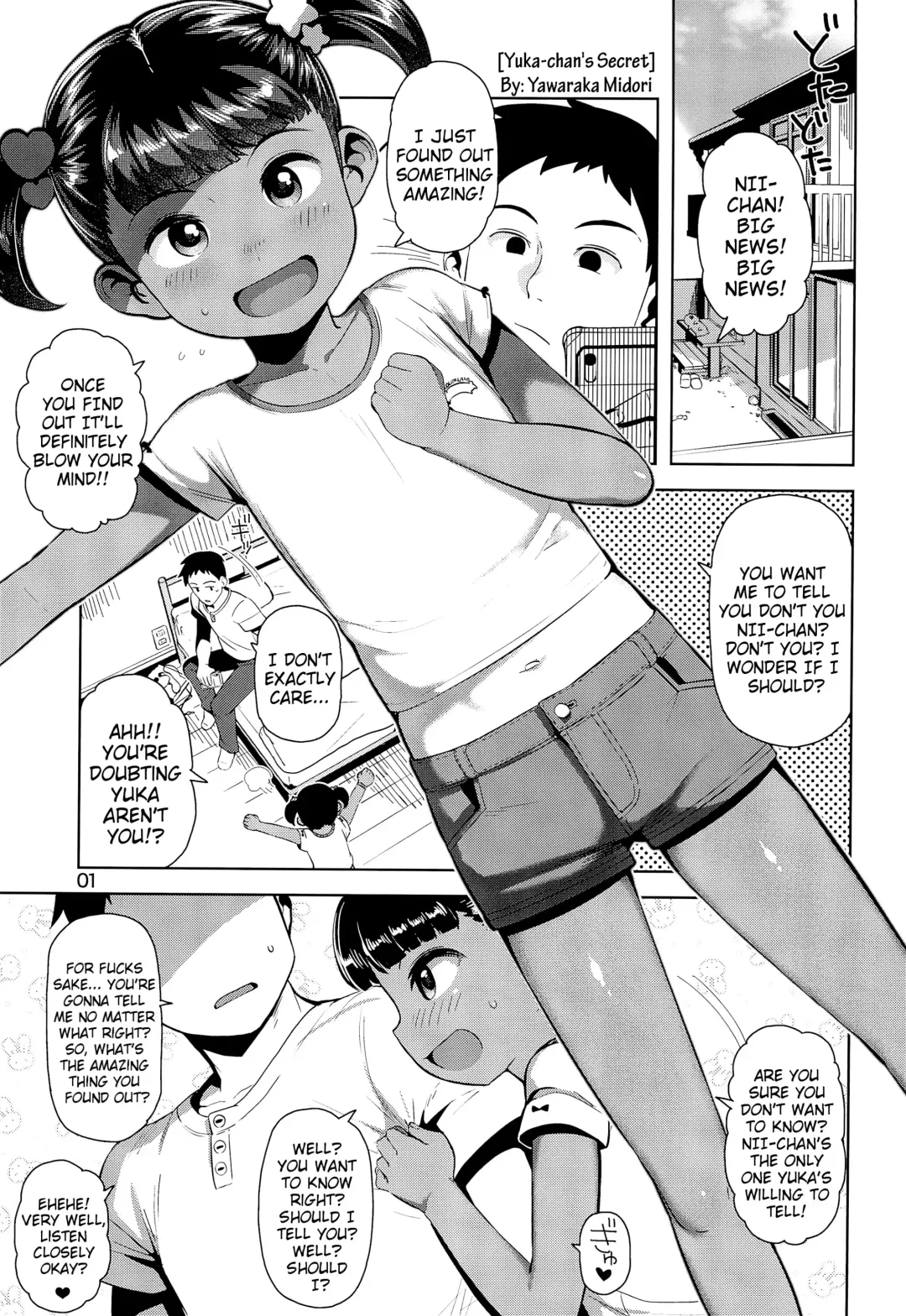 [Yawaraka Midori] Yuka-chan no Naisho | Yuka-chan's Secret Fhentai - Page 3