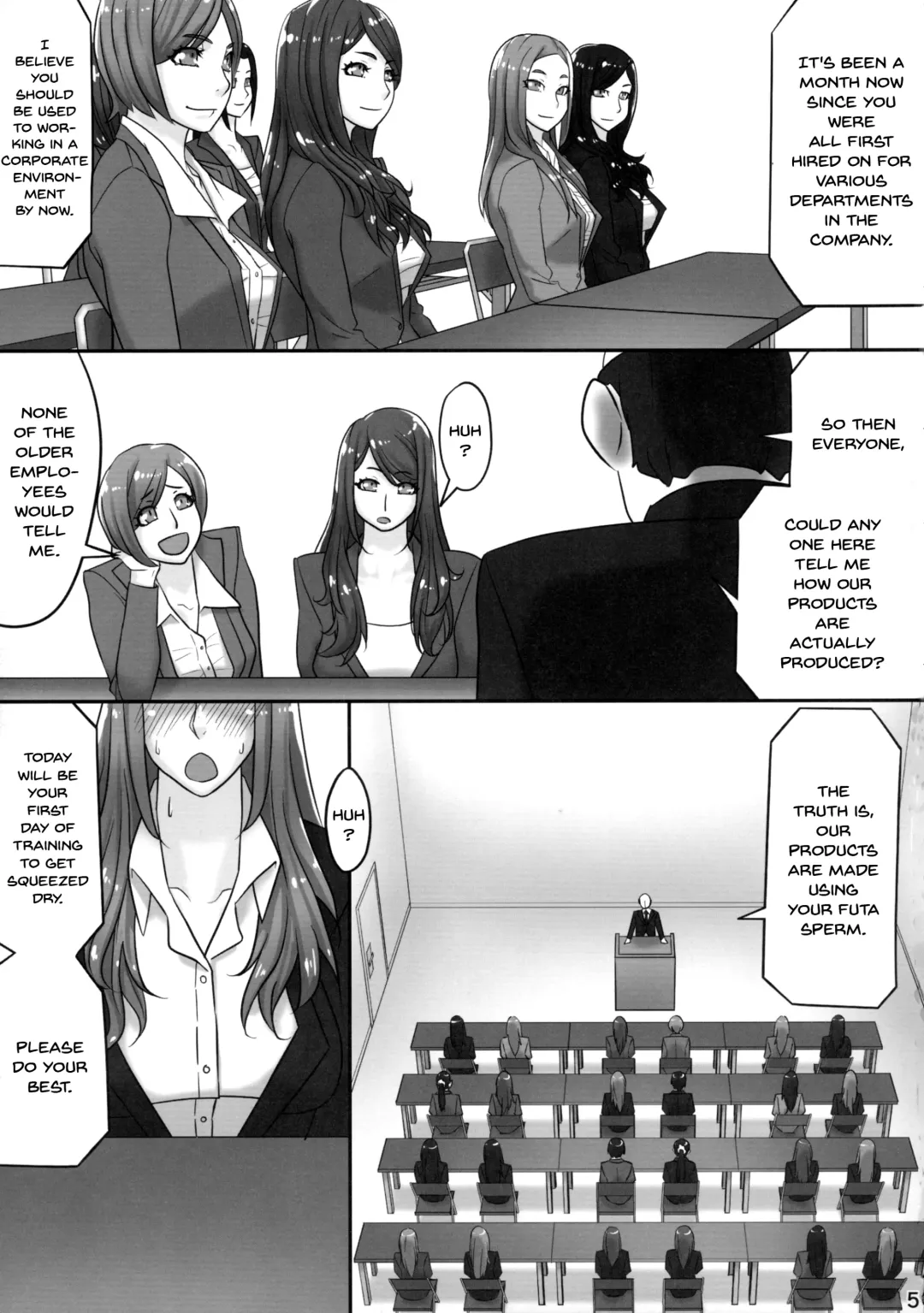 [Berggold] Futanari Joshi Shinnyuu Shain Kenshuu | Newhire Training Fhentai - Page 4