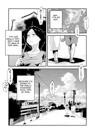 [Haitoku Sensei] Ano! Okaa-san no Shousai ~Shimin Pool Hen~| Oh! Mother's Particulars ~Public Swimming Pool~ Fhentai - Page 3