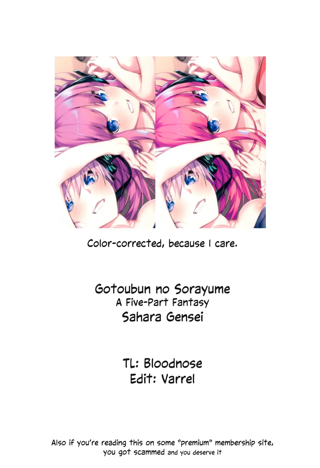 [Sahara Gensei] Gotoubun no Sorayume | A Five-Part Fantasy Fhentai - Page 39