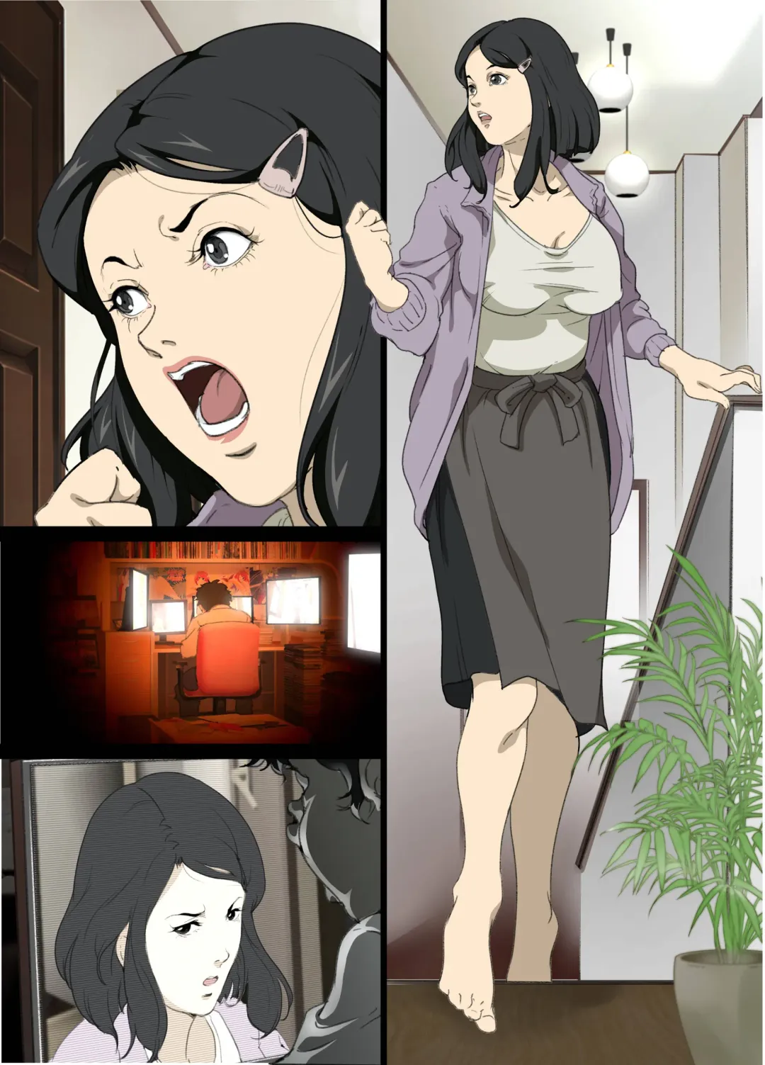 [Junk Kameyoko] Namaiki na Hahaoya o Honnin ni mo Kizukarezu ni Minkan Suru Houhou Fhentai - Page 35