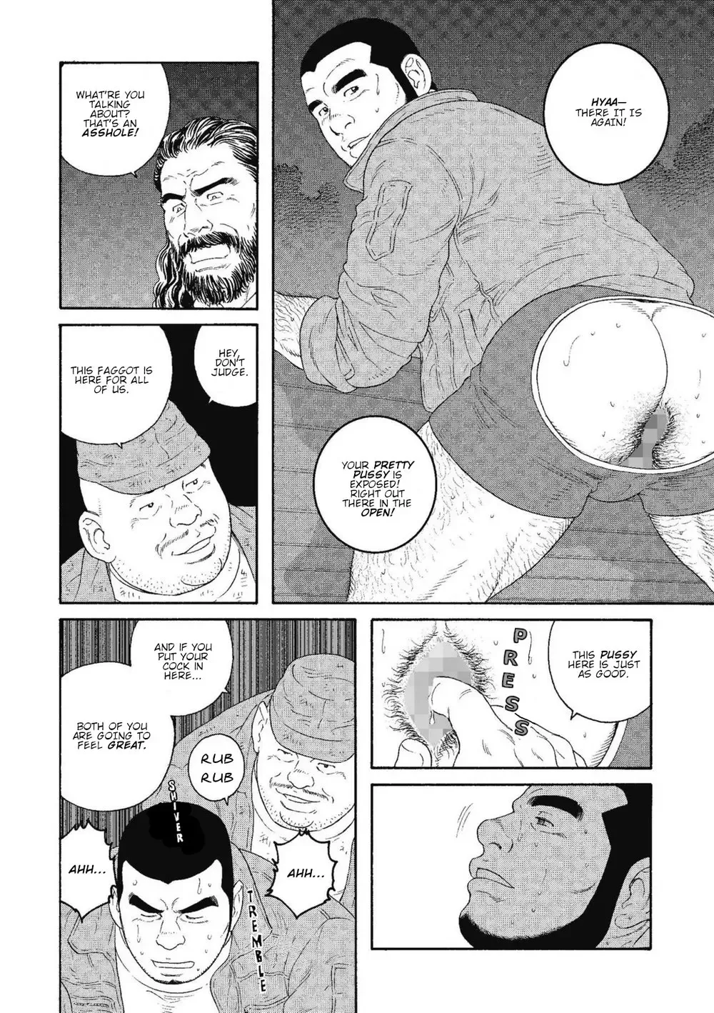 [Tagame Gengoroh] Kinyou no Yoru wa Yotsunbai de | Friday Night on All Fours Fhentai - Page 30