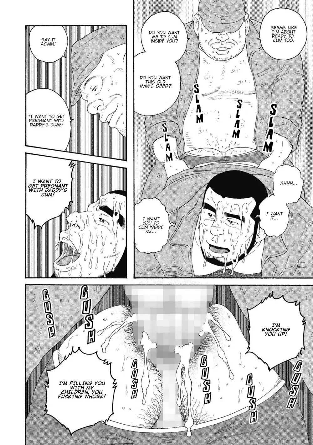 [Tagame Gengoroh] Kinyou no Yoru wa Yotsunbai de | Friday Night on All Fours Fhentai - Page 34