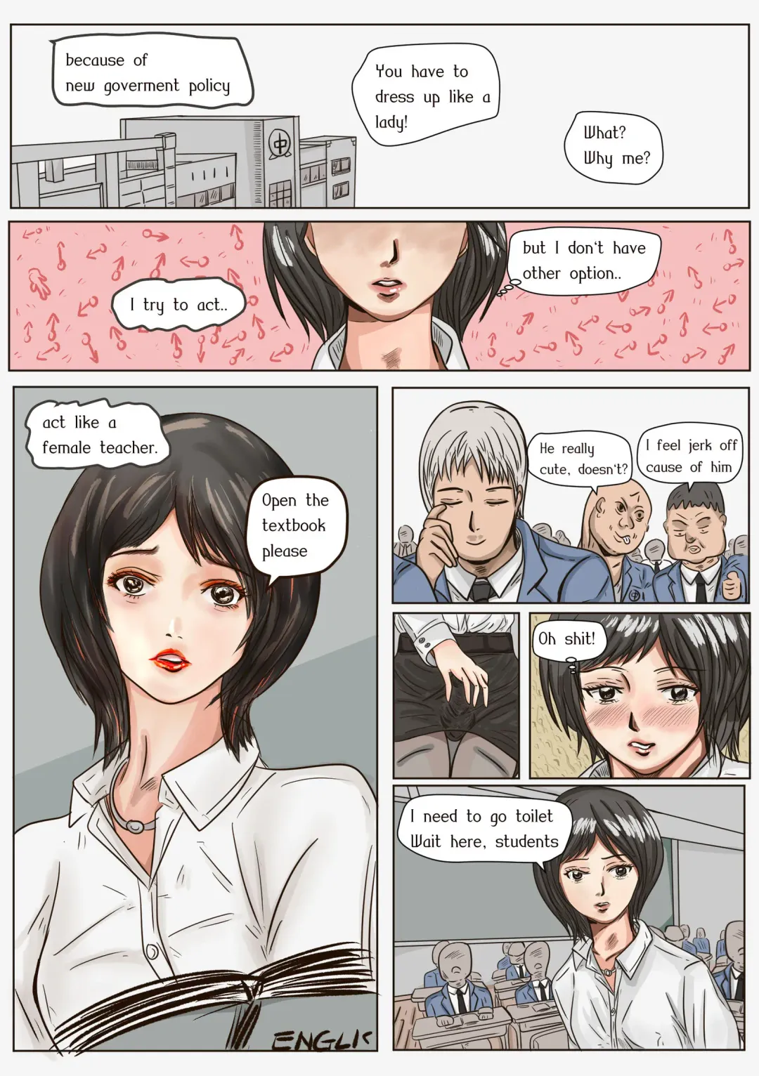 [Valdam] Trap teacher in toilet, extend Fhentai - Page 2