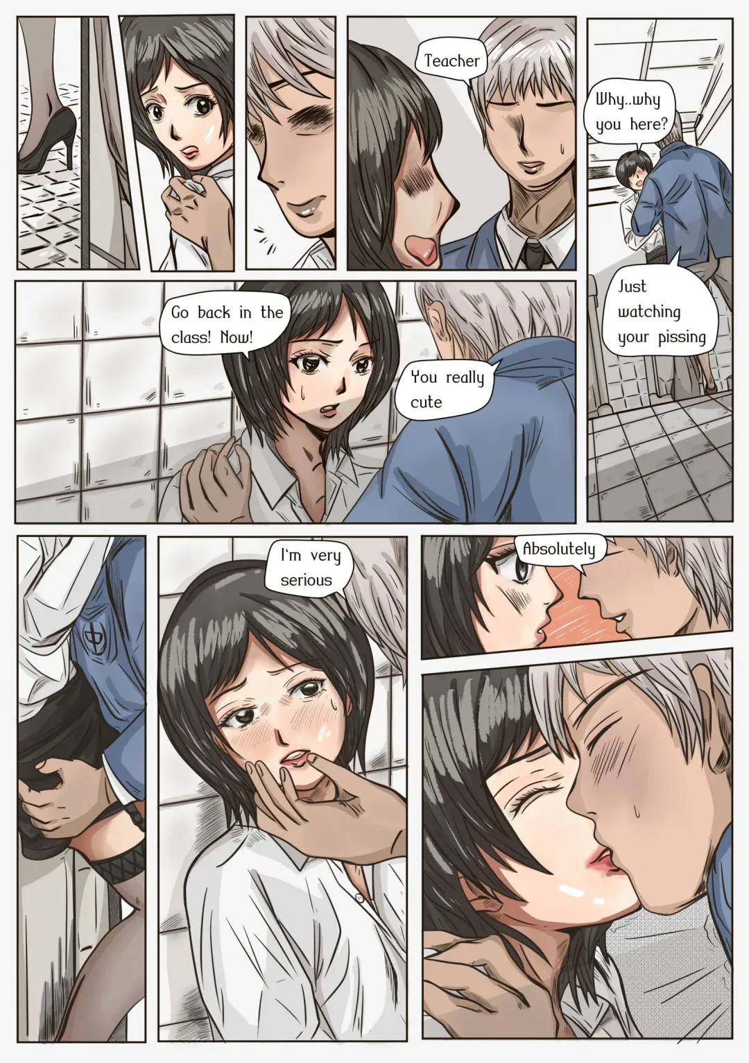 [Valdam] Trap teacher in toilet, extend Fhentai - Page 4