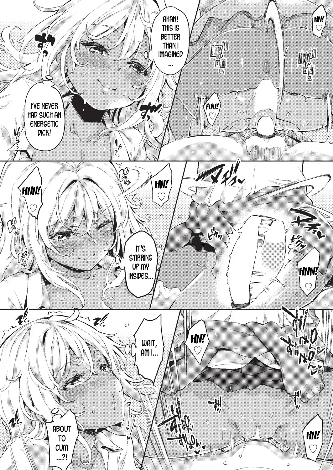 [Outou Chieri] Doutei Ochinchin ni Katenakatta Kuro Gal | The Black Gal Who Can't Win Against the Virgin Dick Fhentai - Page 16