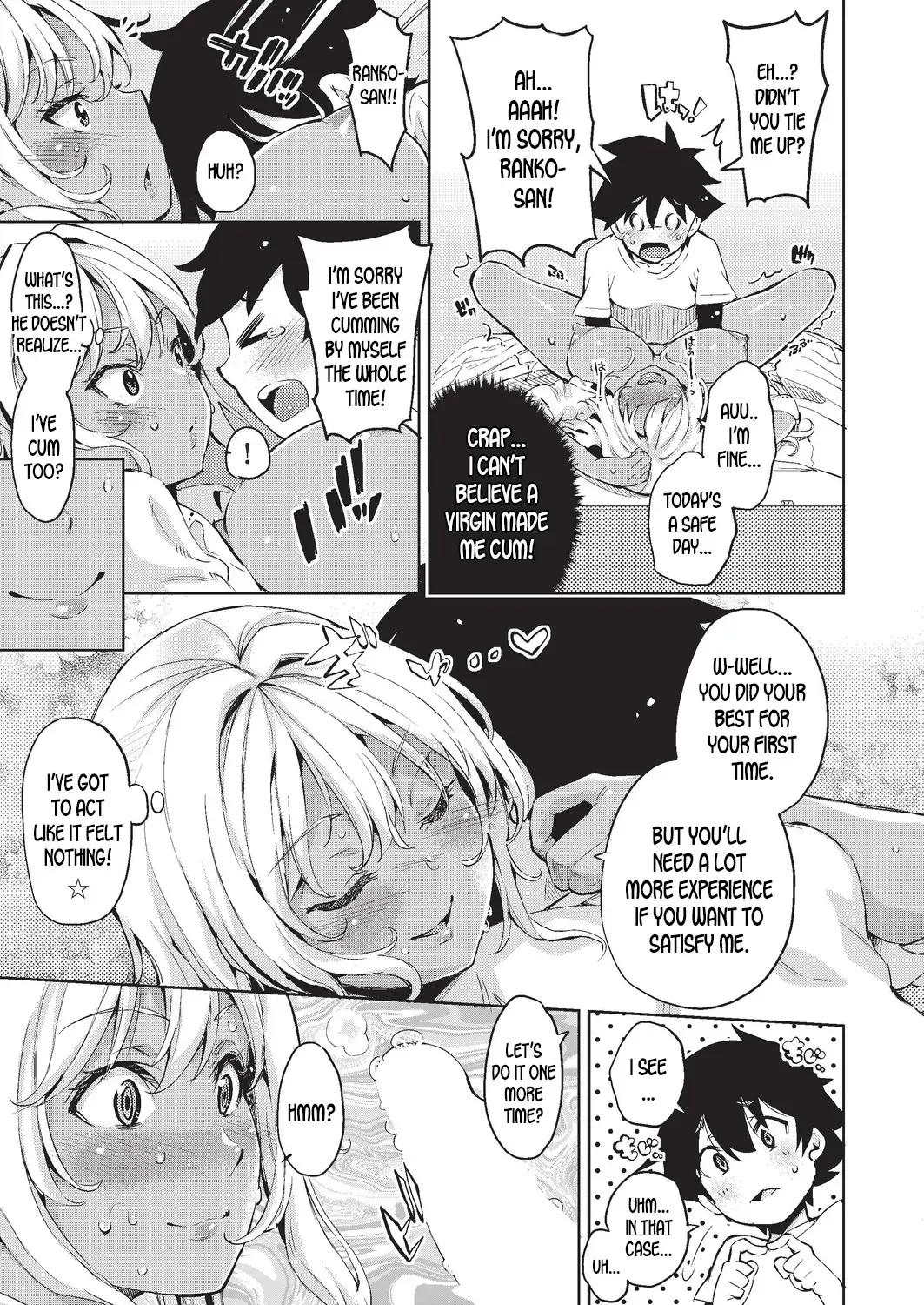 [Outou Chieri] Doutei Ochinchin ni Katenakatta Kuro Gal | The Black Gal Who Can't Win Against the Virgin Dick Fhentai - Page 21