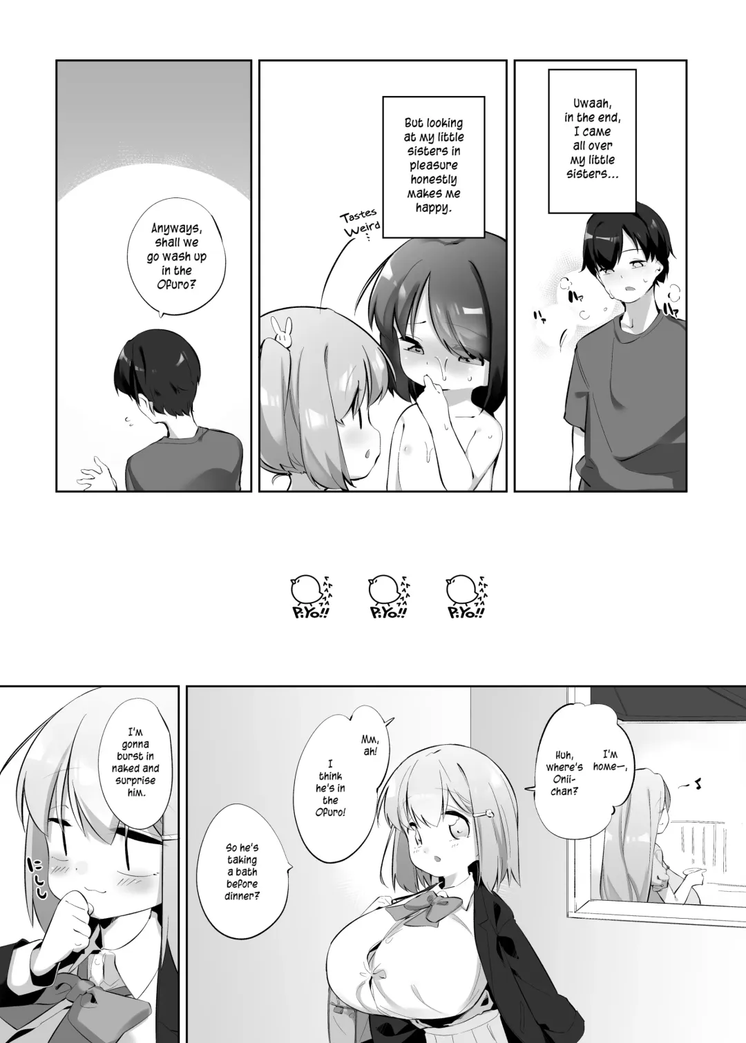 [Pedocchi] Imouto ni Hasamarete Shiawase Desho? | Between Sisters, Are You Happy? Fhentai - Page 20