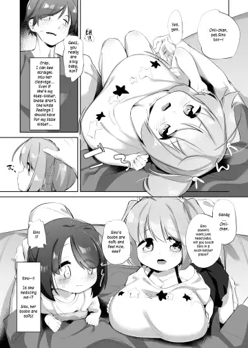 [Pedocchi] Imouto ni Hasamarete Shiawase Desho? | Between Sisters, Are You Happy? Fhentai.net - Page 7