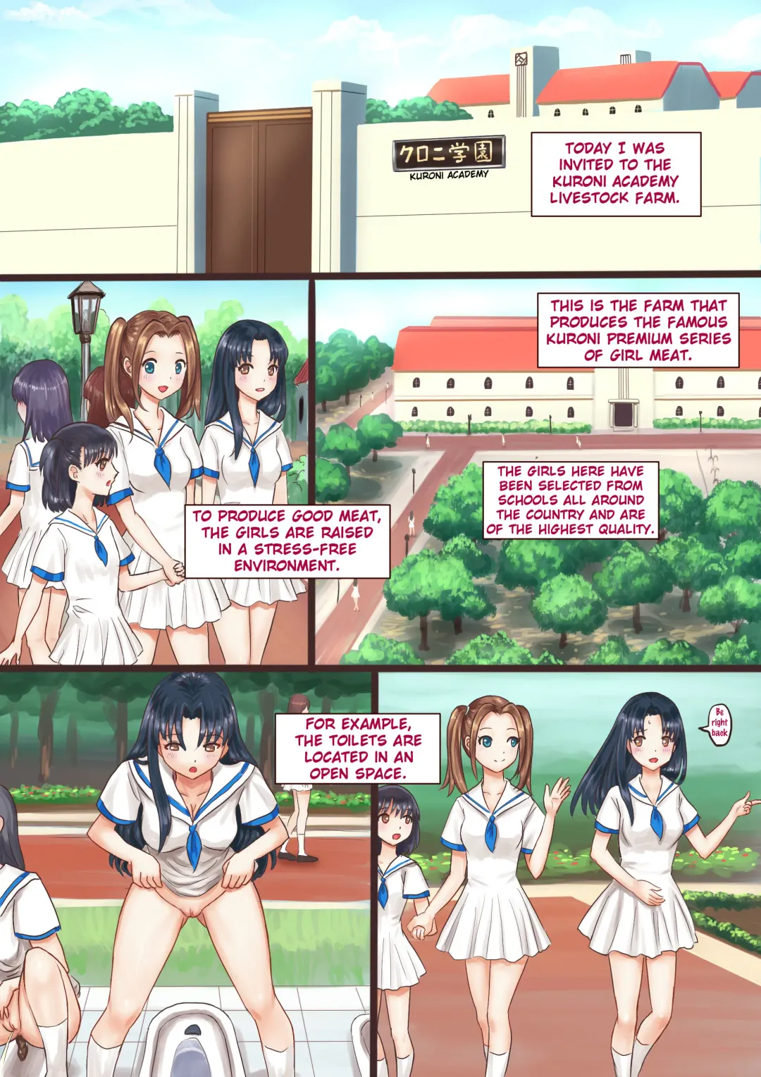 Read Kuroni Gakuen Bokujou Kengaku | Kuroni Farm Visit - Fhentai.net