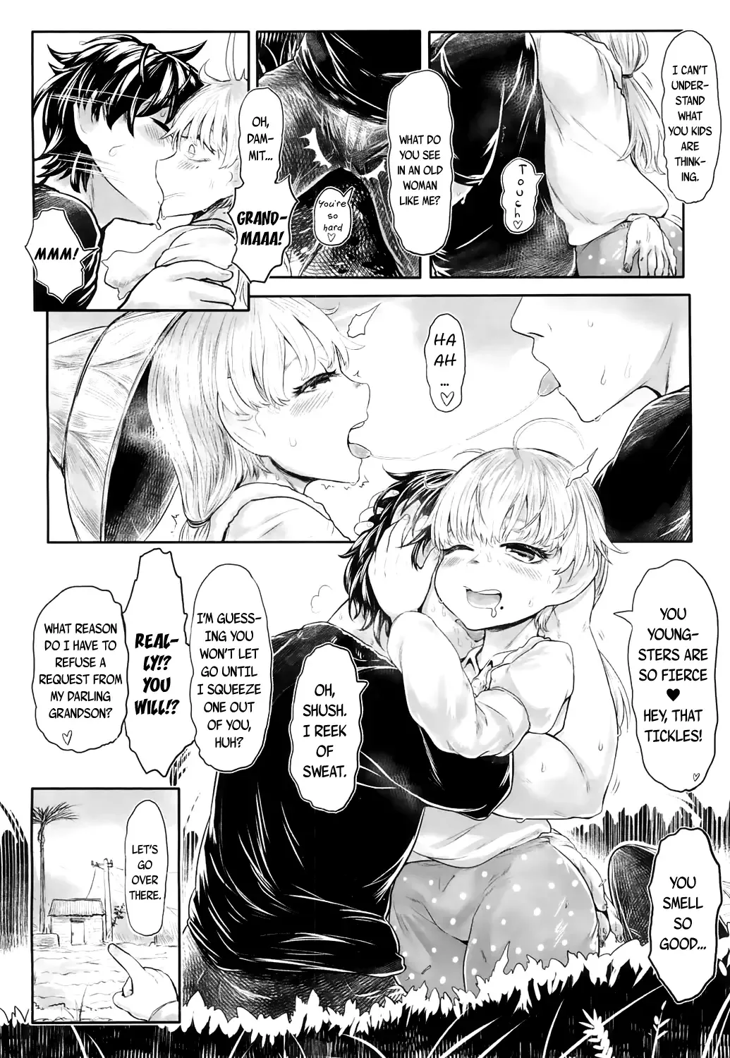 [Dokukinokozin] Furusato no Tama-baasama | Granny Tama from my Hometown Fhentai - Page 14