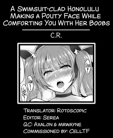 [C.r] Mizugi no Honolulu-san ga Bucchouzura Shinagara Oppai de Nagusamete Kureru Hon | A Swimsuit-clad Honolulu Making a Pouty Face While Comforting You With Her Boobs Fhentai - Page 23
