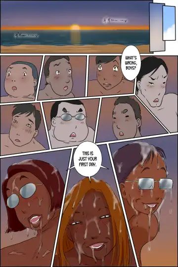 Sono Shima wa Makkuro ni Hiyake Shita Oba-san-tachi no Seisokuchi de Aru Fhentai - Page 62