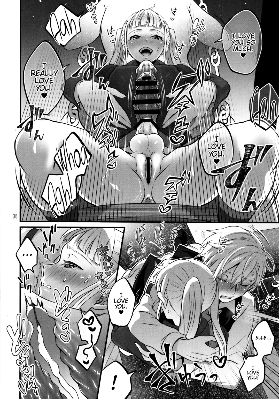[Tokimachi Eisei] Otona ni Natte mo Kawarazu Futanari Elle ni Furimawasareru! Fhentai - Page 35